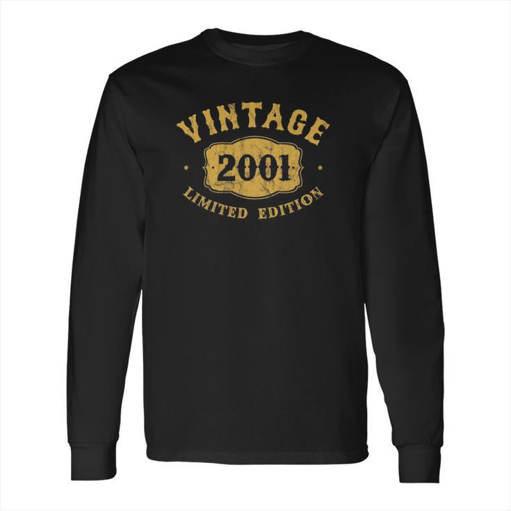 21 Years Old 21St Birthday Vintage Born In 2001 Ver2 Long Sleeve T-Shirt