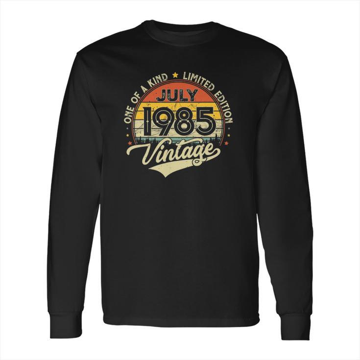 36Th Birthday Gifts 36 Years Old Retro Born In July 1985 Ver2 Long Sleeve T-Shirt