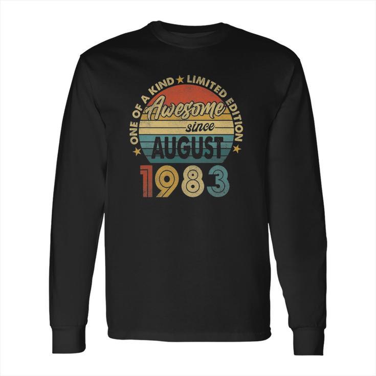 38 Years Old 38Th Birthday Men Awesome Since August 1983 Ver2 Long Sleeve T-Shirt