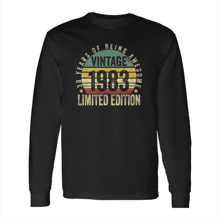 38 Years Old Vintage 1983 Limited Edition 38Th Birthday Long Sleeve T-Shirt