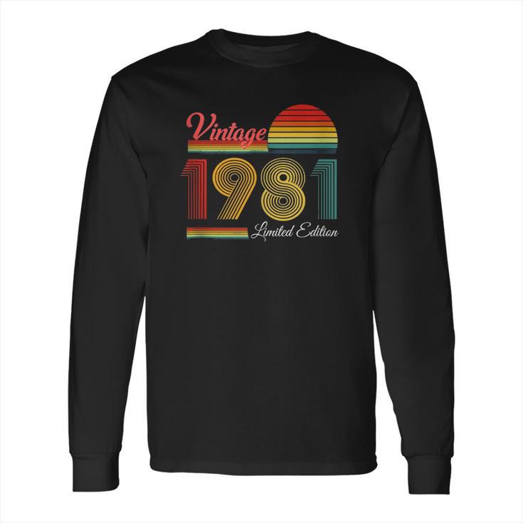 40Th Birthday 40 Years - 1981 Vintage Limited Edition Long Sleeve T-Shirt