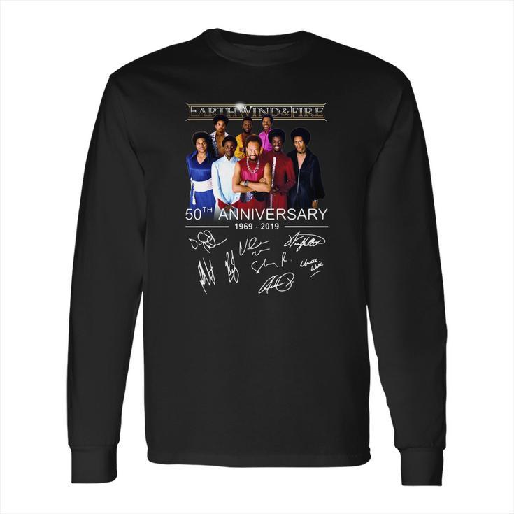 50Th Anniversary Earth Wind & Fire 1969 2019 Signatures Shirt Long Sleeve T-Shirt