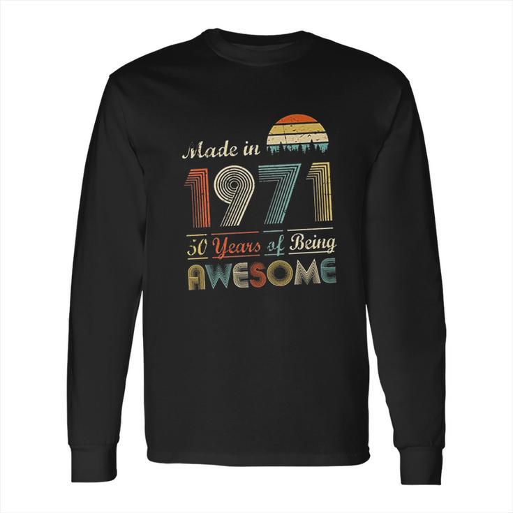 51St Birthday Vintage 1971 Long Sleeve T-Shirt