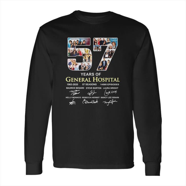 57 Years Of General Hospital 1963 2020 57 Seasons All Characters Signatures Shirtn Long Sleeve T-Shirt