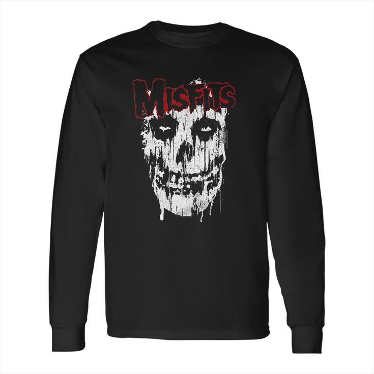 Ae Designs Misfits  Splatter Skull Long Sleeve T-Shirt