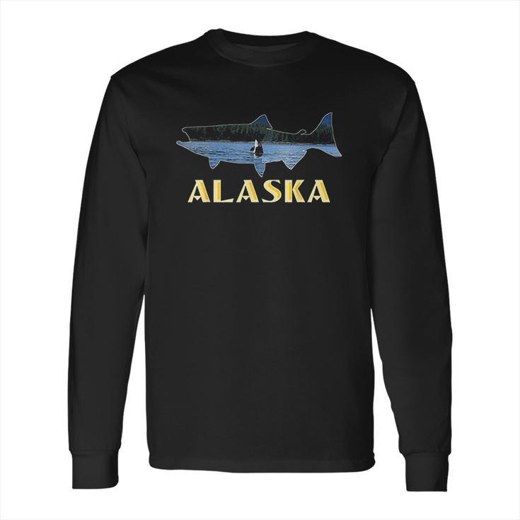 Alaska King Salmon Fishing Vacation Long Sleeve T-Shirt