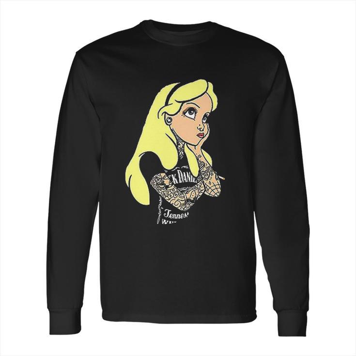 Alice In Wonderland Punk Tatto Long Sleeve T-Shirt