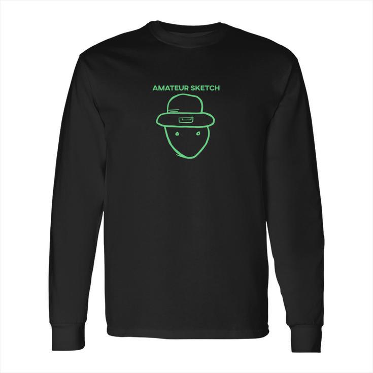 Amateur Leprechaun Sketch Mobile Alabama St Patrick Long Sleeve T-Shirt