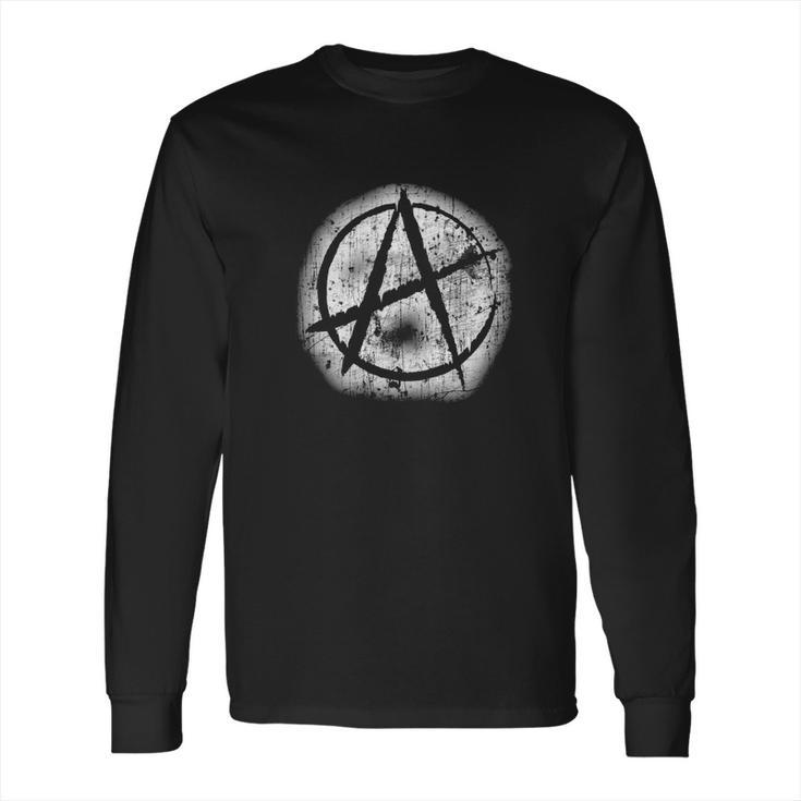 Anarchy Symbol T Shirt Graffiti Spray Paint Anarchism Long Sleeve T-Shirt