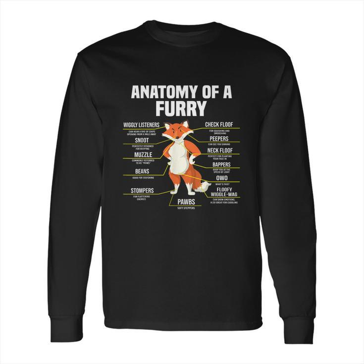 Anatomy Of A Furry Fandom Furries Cute Sweet Funny Long Sleeve T-Shirt