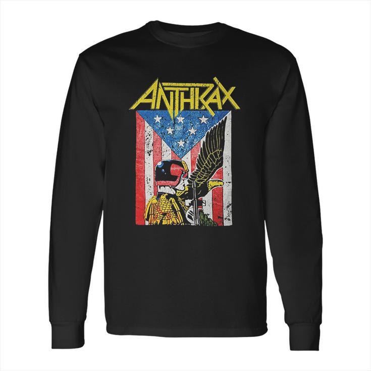 Anthrax Mens Dredd Eagle Long Sleeve T-Shirt