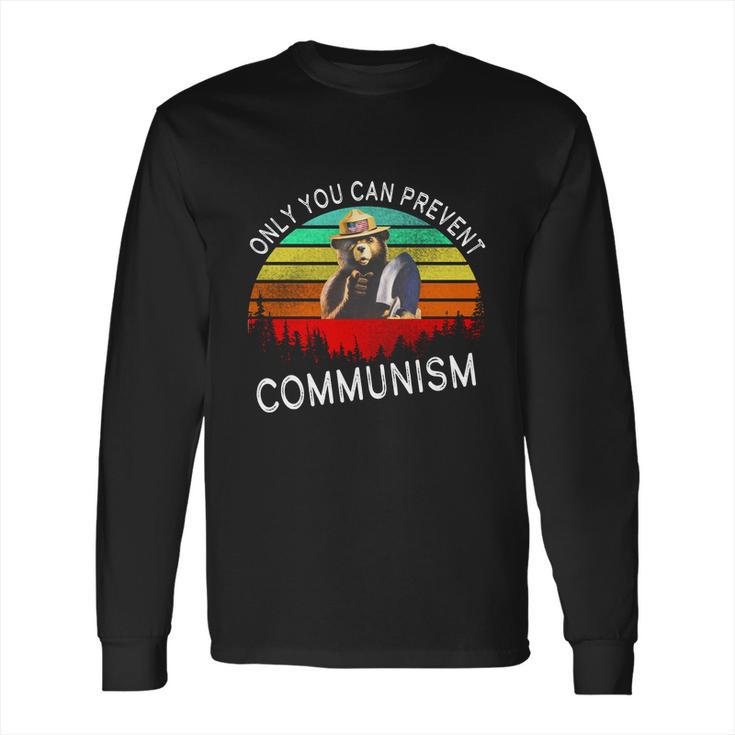 Anti Communism Capitalism Antisocialist Bear Long Sleeve T-Shirt