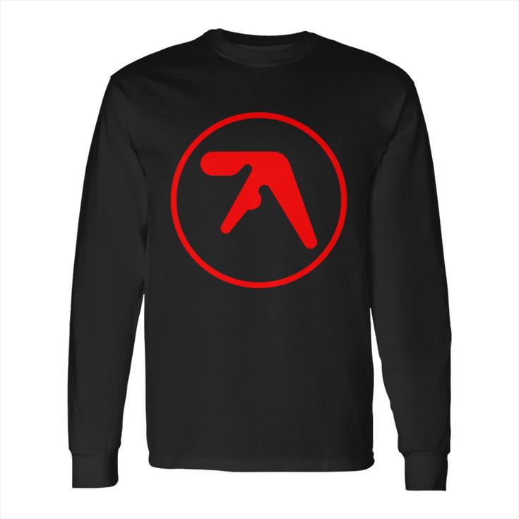 Aphex Twin Logo Red Long Sleeve T-Shirt