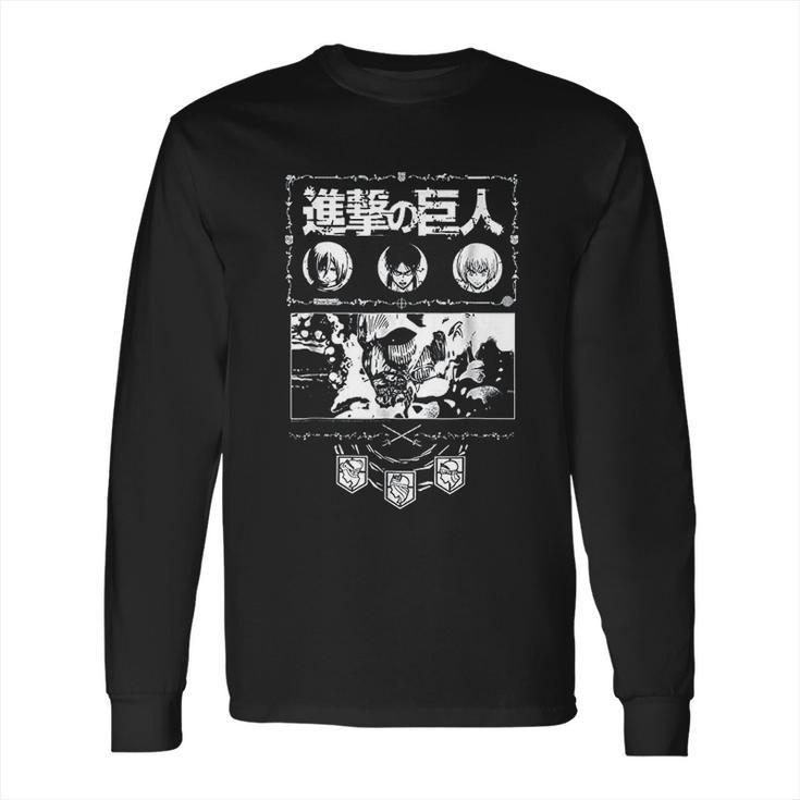 Attack On Titan Ornate Collage Long Sleeve T-Shirt