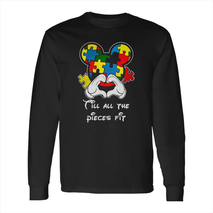 Austim Mouse Cartoon - Austim Awareness T Shirt Long Sleeve T-Shirt