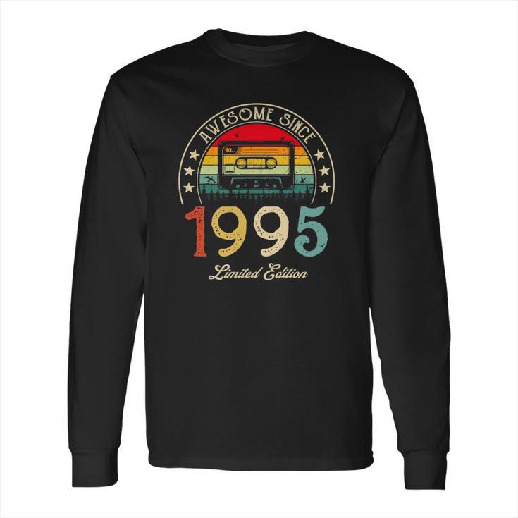 Awesome Since 1995 Vintage 1995 27Th Birthday 27 Years Old Long Sleeve T-Shirt