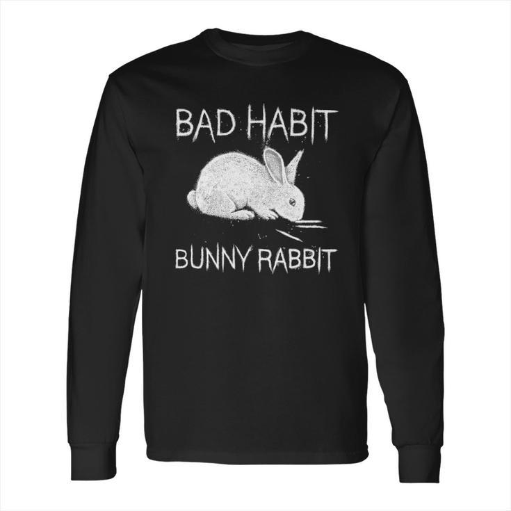 Bad Habit Bunny Rabbit Cocaine Long Sleeve T-Shirt