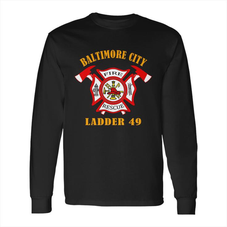 Baltimore City Fire Rescue Ladder 49 Long Sleeve T-Shirt