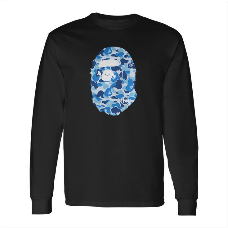 Bape R Abc Blue Camo Long Sleeve T-Shirt