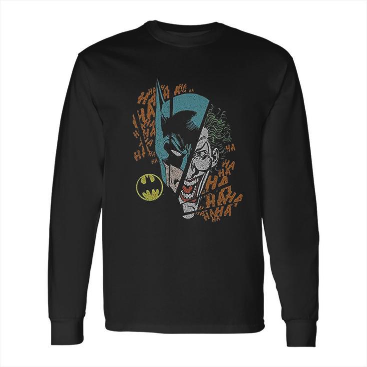 Batman Vs The Joker Split Long Sleeve T-Shirt