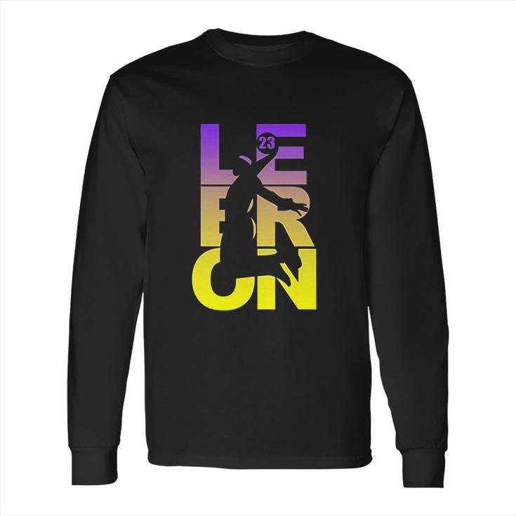 Beach Open Lebron 23 Los Angeles La Basketball Sports Fan Long Sleeve T-Shirt