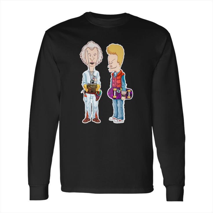 Beavis And Butt-Head Do Back To The Future Long Sleeve T-Shirt