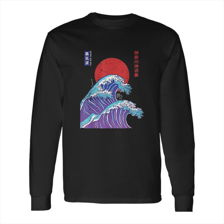 Big Wave Aesthetic 80S Long Sleeve T-Shirt