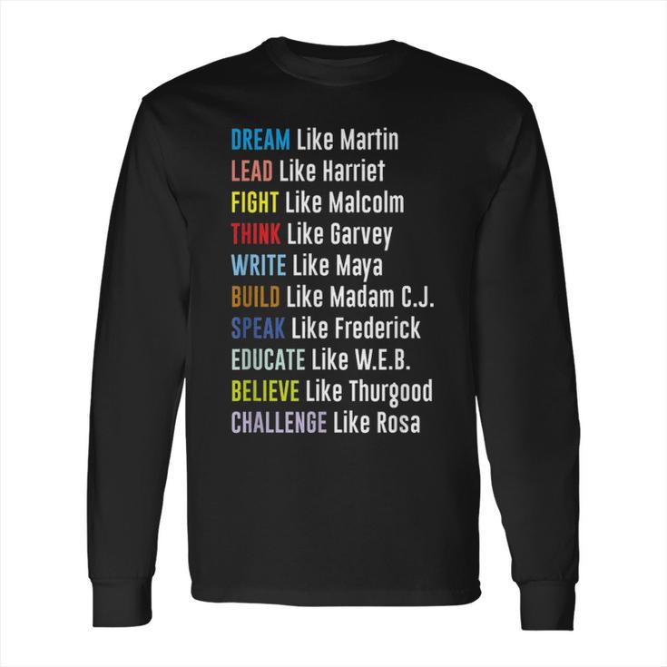 Black Lives Matter Political Panthers History Long Sleeve T-Shirt