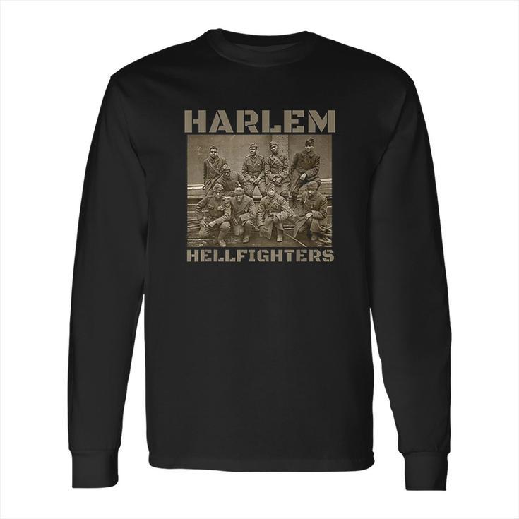 Black Military History Usa Black History Harlem Hellfighters Long Sleeve T-Shirt