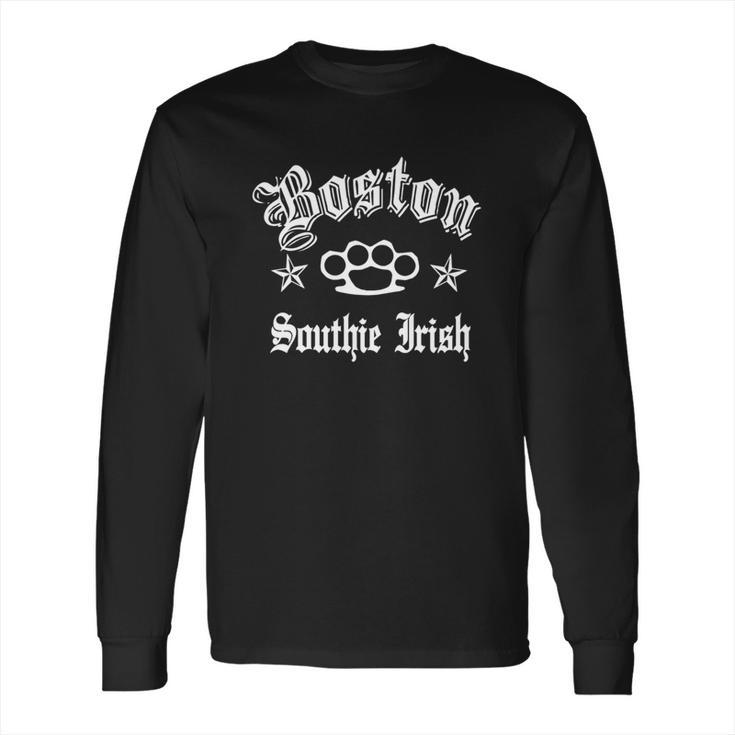 Boston 617 Southie Irish T-Shirt Long Sleeve T-Shirt