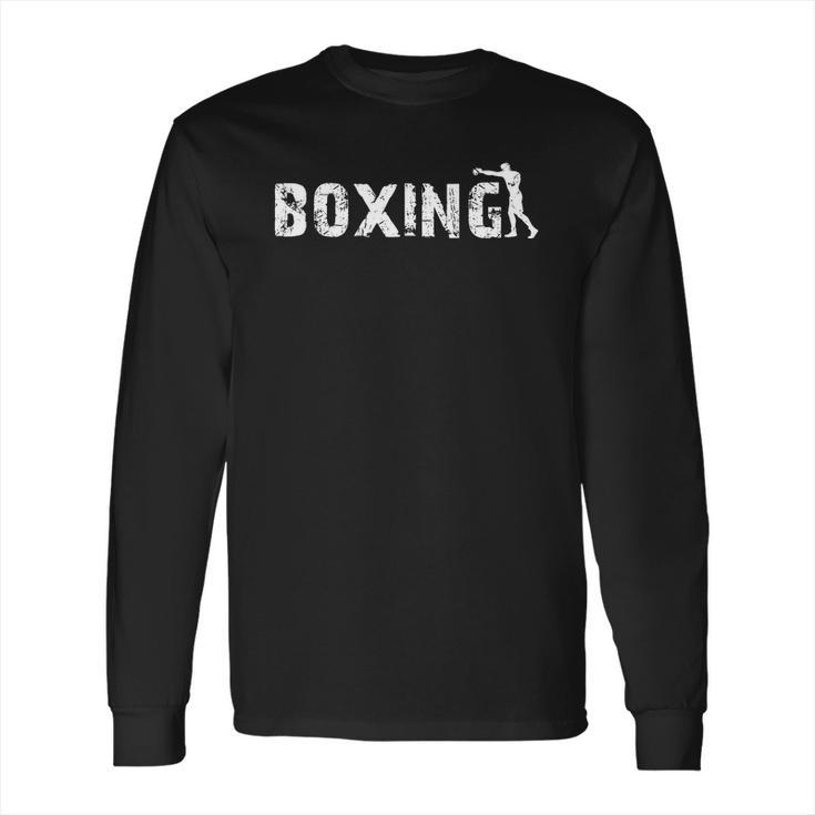 Boxing Funny Logo Gift Long Sleeve T-Shirt