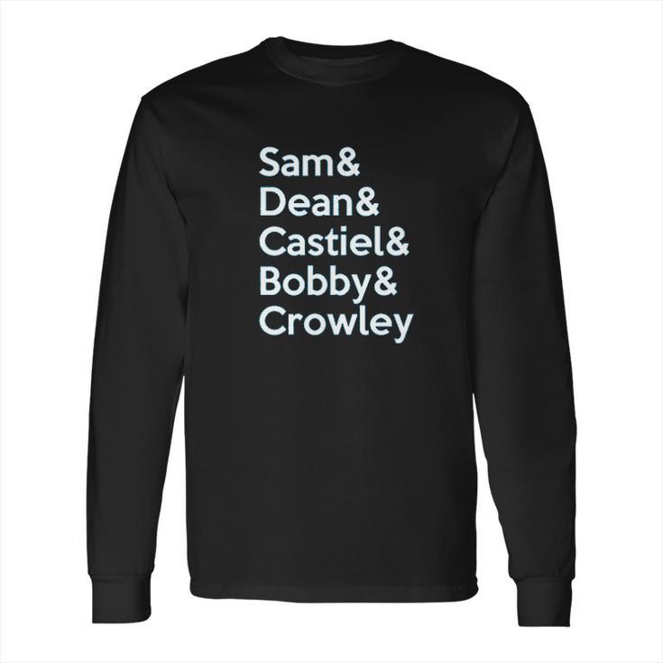 Brand88 - Supernatural Cast Adults Printed Long Sleeve T-Shirt