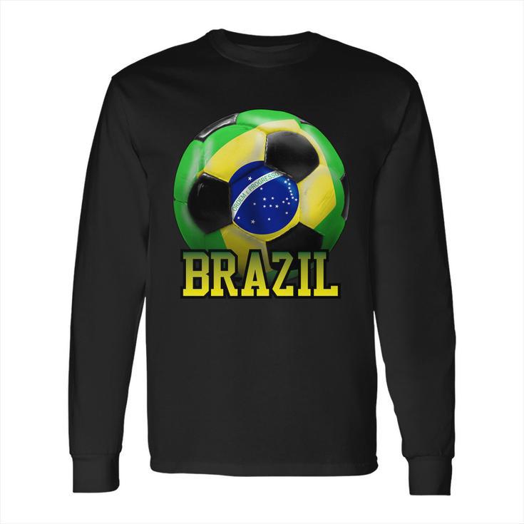 Brazil Soccer Logo Long Sleeve T-Shirt