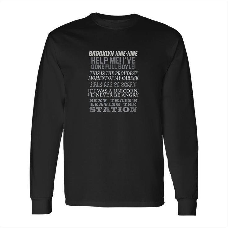 Brooklyn Ninenine Charles Boyle Quote Mashup Long Sleeve T-Shirt