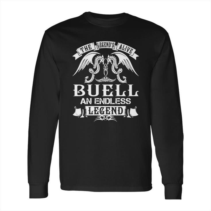 Buell Last Name Surname Tshirt Long Sleeve T-Shirt