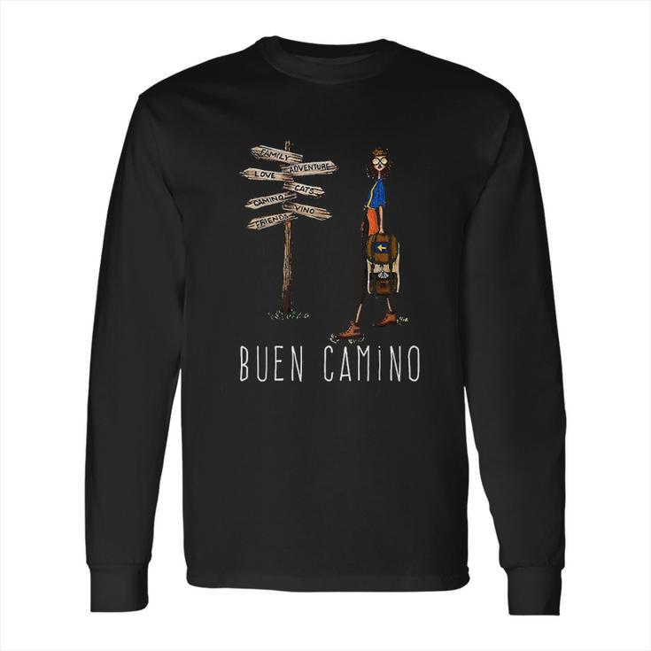 Buen Camino De Santiago Pilgrim Hiking Way Of St James Long Sleeve T-Shirt