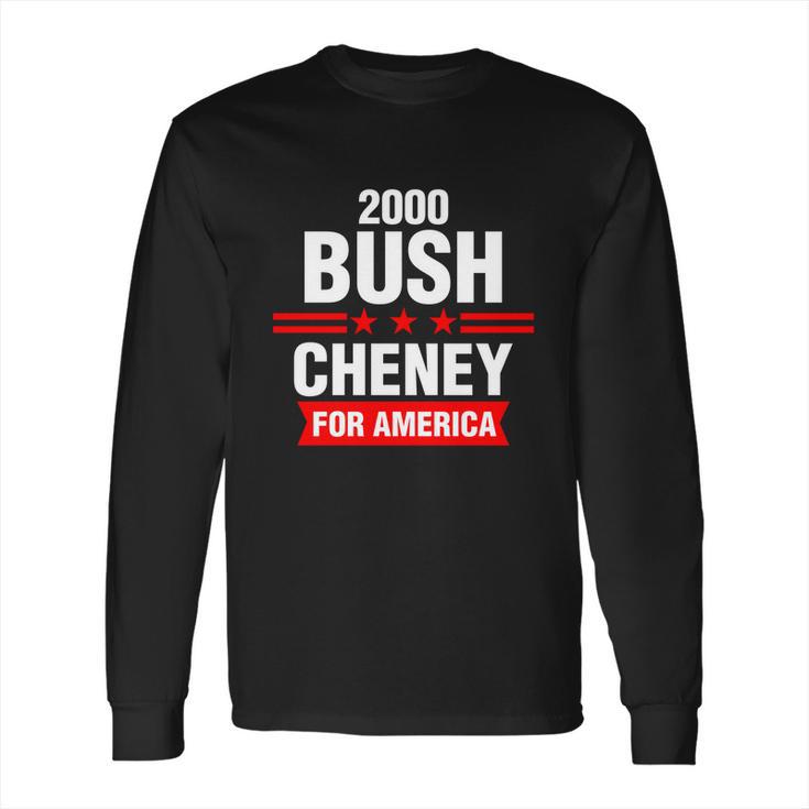 Bush Cheney 2000 Election Campaign Gift Long Sleeve T-Shirt