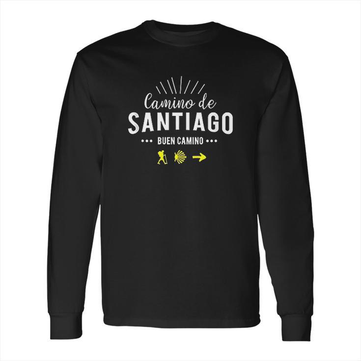 Camino De Santiago Compostela Hikers Pilgrims Spain Gift Long Sleeve T-Shirt