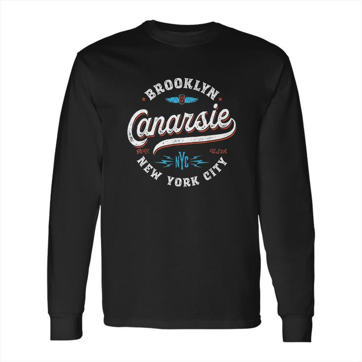 Canarsie Brooklyn New York Retro Vintage Graphic Long Sleeve T-Shirt