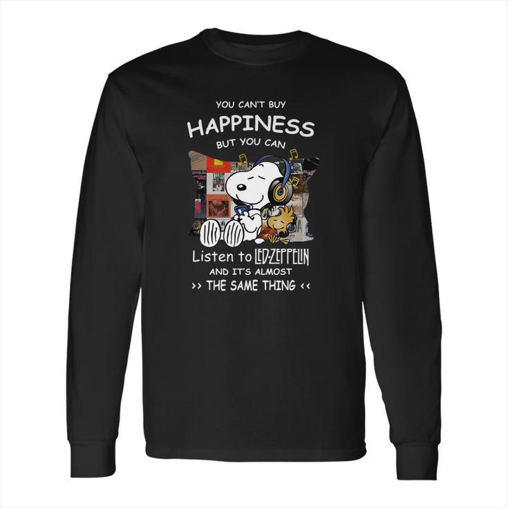 You Can’T Buy Happiness But You Can Listen To Led Zeppelin Snoopy Shirt Long Sleeve T-Shirt