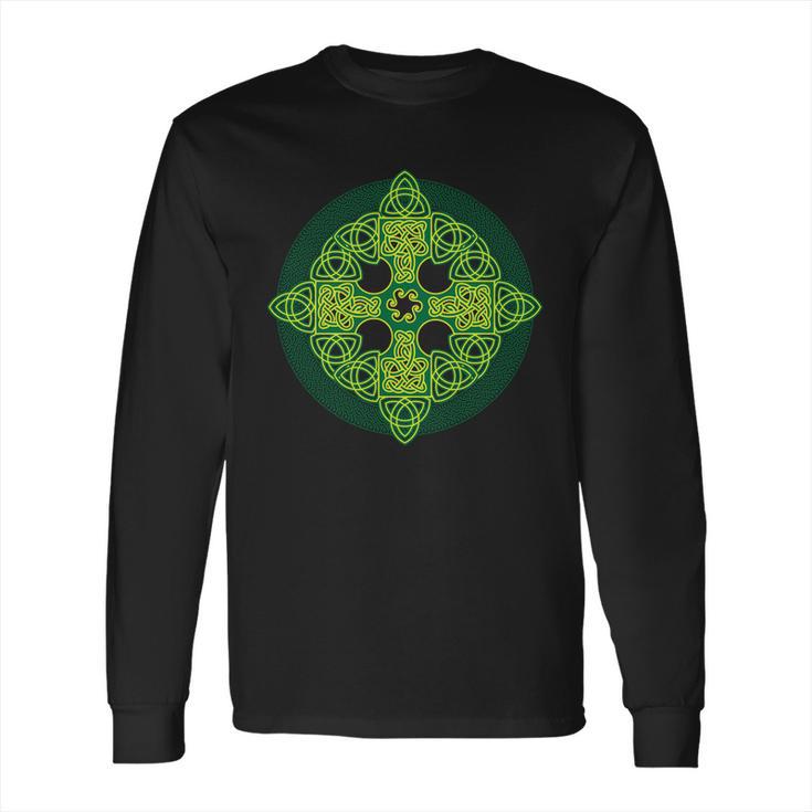 Celtic Knot Cross St Patricks Day Long Sleeve T-Shirt