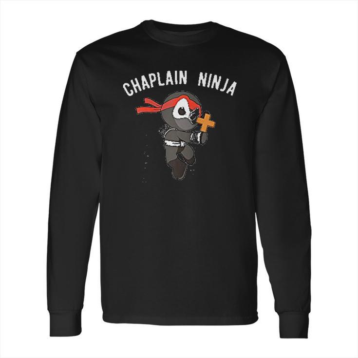 Chaplain Ninja Martial Arts Clergy Long Sleeve T-Shirt