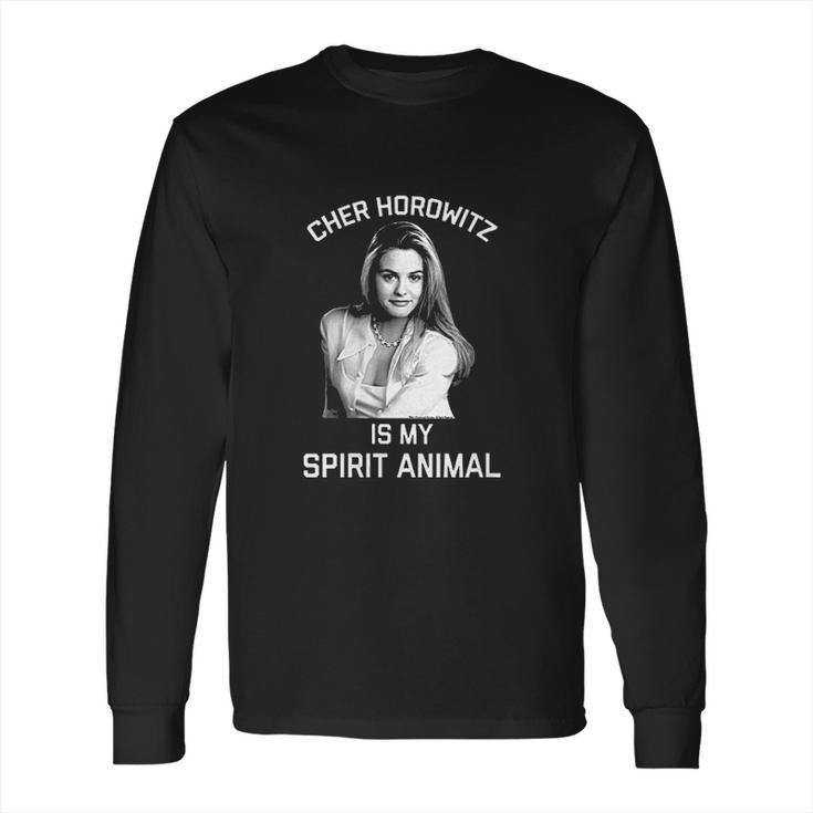 Cher Horowitz Black And White Grayscale Portrait Long Sleeve T-Shirt