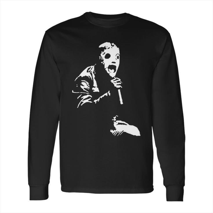 Corey Taylor Slipknot With Face Covering Iconic Rock Men Long Sleeve T-Shirt