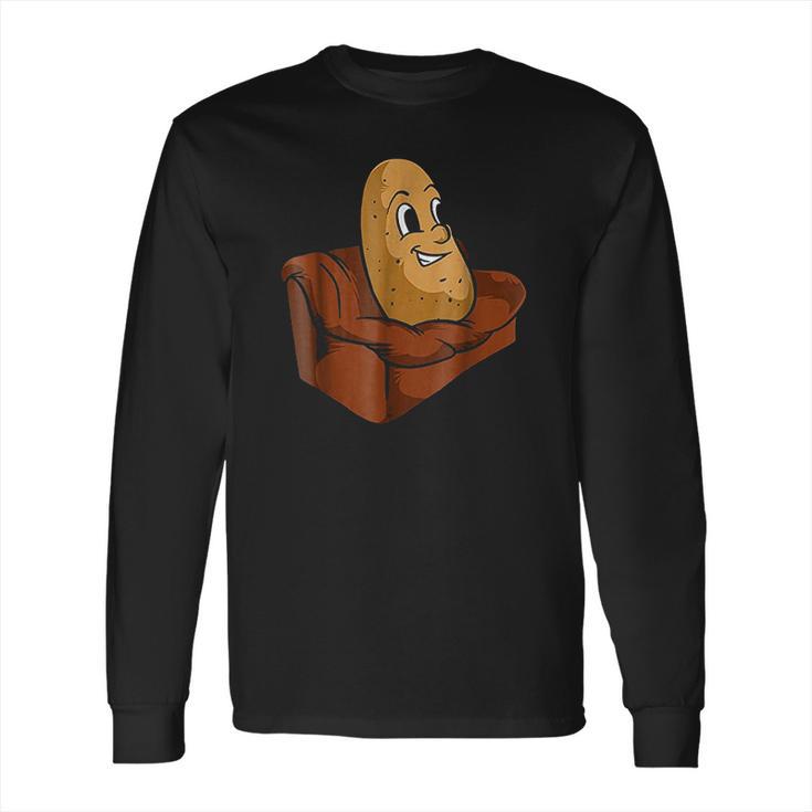 Couch Potato Funny Potato Television Sofa Cool Long Sleeve T-Shirt