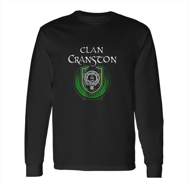 Cranston Surname Scottish Clan Tartan Crest Badge Long Sleeve T-Shirt