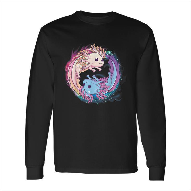 Cute Axolotl Yin Yang Plush Pets Girls Kid Official Teenager Long Sleeve T-Shirt