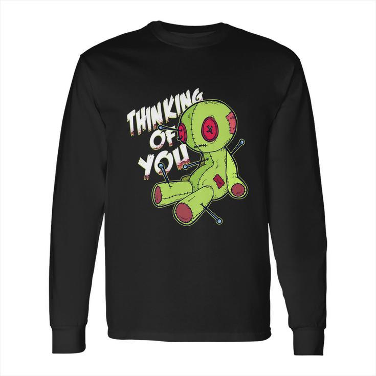 Cute Halloween Funny Halloween Day Thinking Of You Voodoo  Long Sleeve T-Shirt