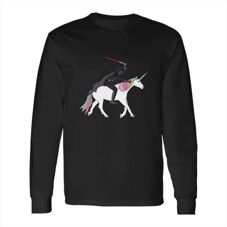 Darth Vader Is Riding The Unicorn Long Sleeve T-Shirt