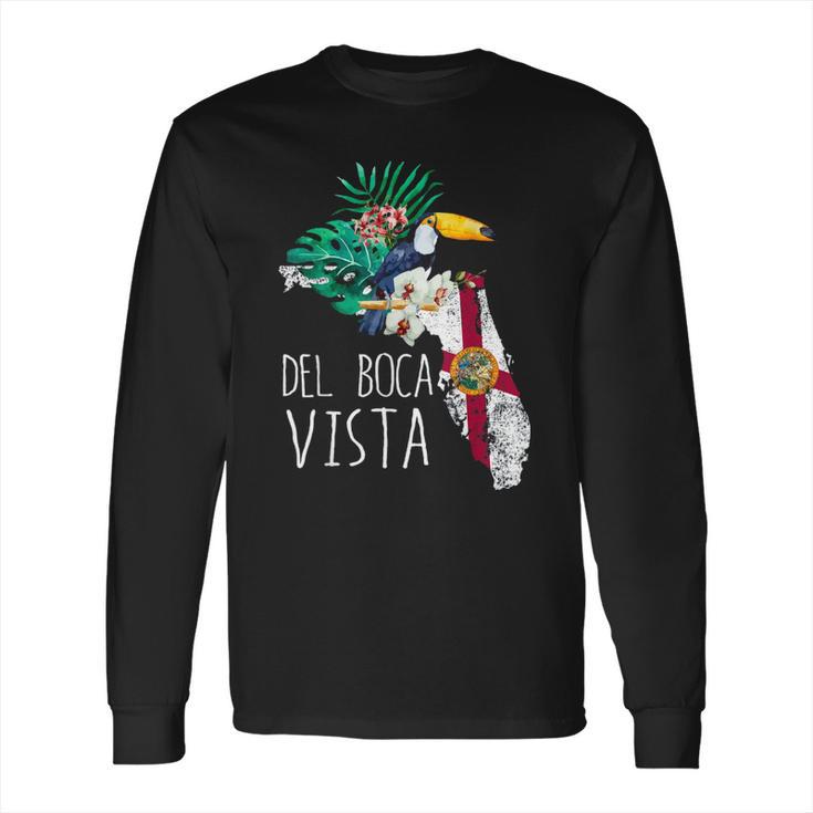 Del Boca Vista Florida Tropical Long Sleeve T-Shirt